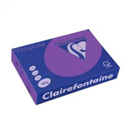 Картон цветен Clairefontaine, наситен, Intensive Lilac, A4, 160 гр./м2, 50 листа