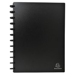 Визитник Exacompta A4, PP, за 196 визитки, черен