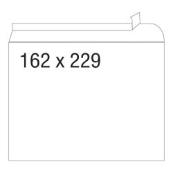 Плик, СЗЛ, C5, 162 х 229 мм, дълга страна, 100 бр./оп.