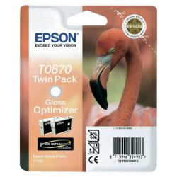 Консуматив, Epson T0870 Gloss Optimizer Ink Cartridge - Twin Pack for Stylus Photo R1900 - C13T08704010