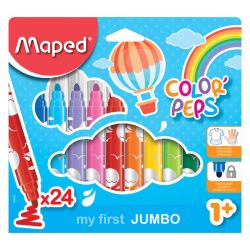 Флумастери Maped Early age, 24 цвята