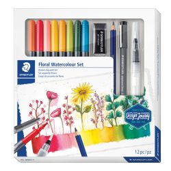 Комплект Staedtler Design Journey Floral Watercolour, 12 части