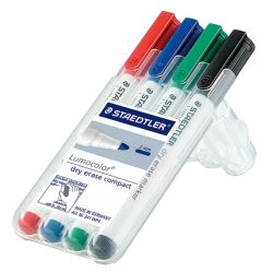 Комплект маркери за бяла дъска Staedtler 341, 4 цвята