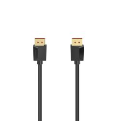 Кабел HAMA DisplayPort 1.4 мъжко - DisplayPort 1.4 мъжко, 2 м, 8K Ultra HD, позл.конектори, черен