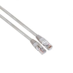 Мрежов кабел HAMA, CAT 5e, UTP, RJ-45 - RJ-45, 5 м сив