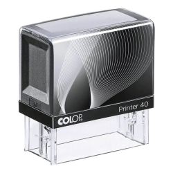 Печат Colop Printer 40, 23 х 59 мм, черен, син, червен