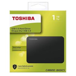 Външен диск Toshiba Canvio Basics, 1TB, 2.5'' USB3.2 Gen 1