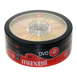DVD - R диск MAXELL, 4.7GB, 16x, целофан 25 бр.