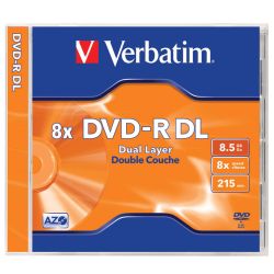 DVD+R Double Layer диск VERBATIM, 8.5GB, 8x