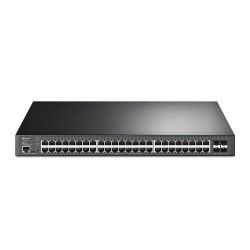 Мрежов суич TP-Link Omada SG3452XP Управляем L2+ Gigabit Ethernet (10/100/1000) Захранване по Ethernet (PoE) 1U Черен 