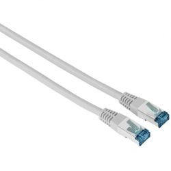 Мрежов пач кабел HAMA F/UTP, CAT 6, RJ-45 - RJ-45, 1Gbit/s, 10 m, сив