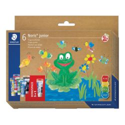 Боя Staedtler Noris Junior finger paint, 6 цвята x 75 мл.