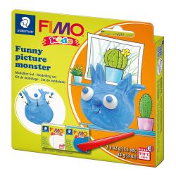 Комплект глина Staedtler Fimo Kids, 2 x 42 гр., Monster