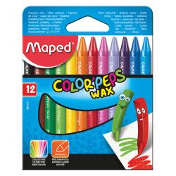 Восъчни пастели Maped Color Peps, 12 цвята