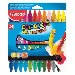 Восъчни пастели Maped Color Peps, 18 цвята