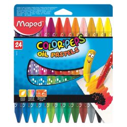 Маслени пастели Maped Color Peps, 24 цвята