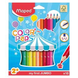 Цветни моливи Maped Color Peps Early Age, 18 цвята